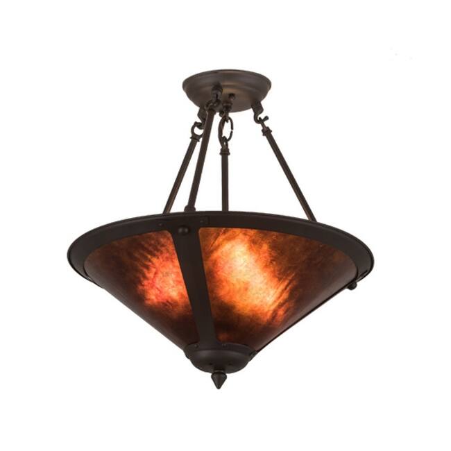 Meyda Tiffany 194681 3 Light 17" Wide Pendant - Oil Rubbed Bronze