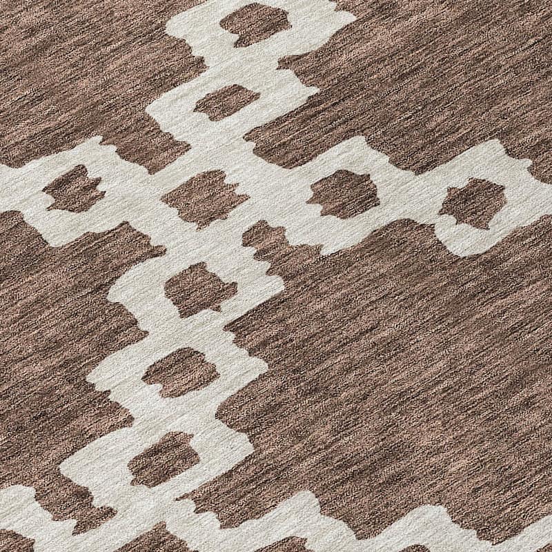 Machine Washable Indoor/ Outdoor Chantille Geo Trellis Rug
