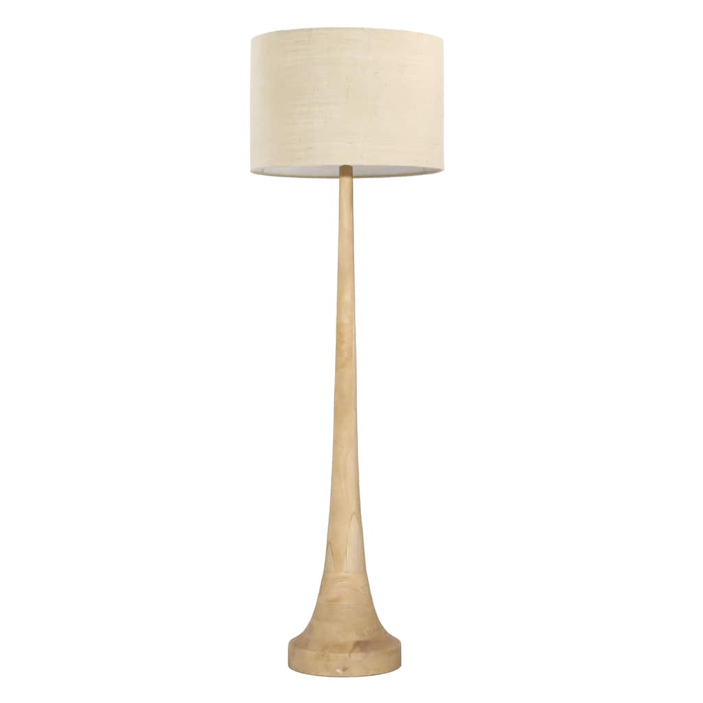 Caldwell 65" Tall Floor Lamp, Natural Brown