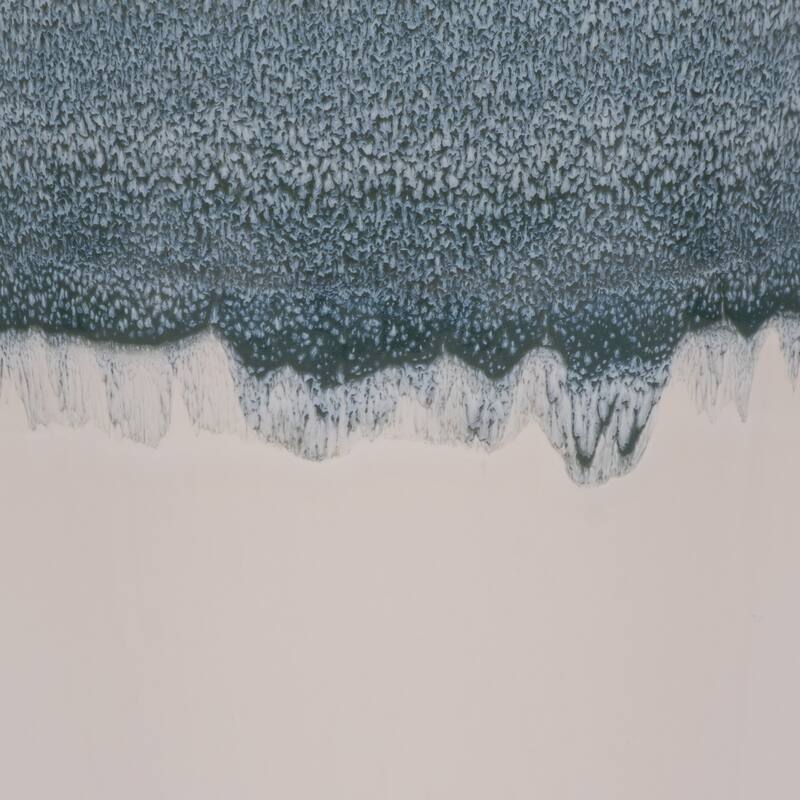 Sagebrook Home Blue Kashion Vase - Stoneware Decor Accent for Modern Living Spaces