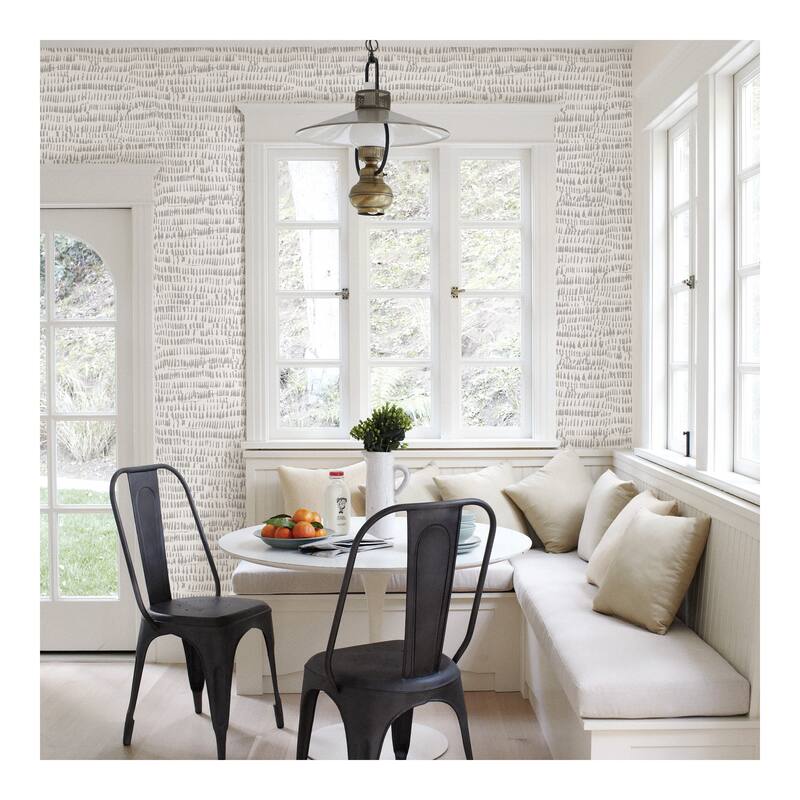 NuWallpaper Kylver Grey Peel & Stick Wallpaper - 216in x 20.5in x 0.025in