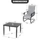 preview thumbnail 19 of 21, Nuu Garden 5-Piece Patio Outdoor Textilene and Metal Dining Set with Umbrella Hole