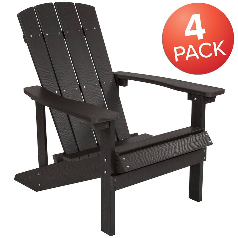 All-weather Poly Resin Wood Outdoor Adirondack Chair (Set of 4)