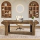 preview thumbnail 6 of 44, 70.9" Executive Desk, Large Wood Computer Office Desk, Writing Table Business Workspace Home Office Accent Desk