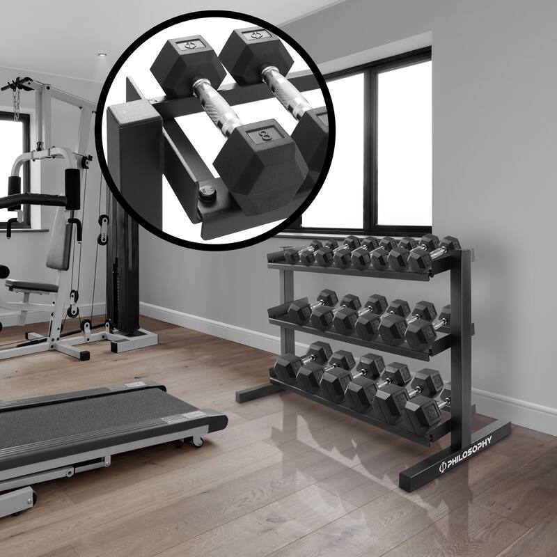 3Tier Dumbbell Weight Rack HeavyDuty