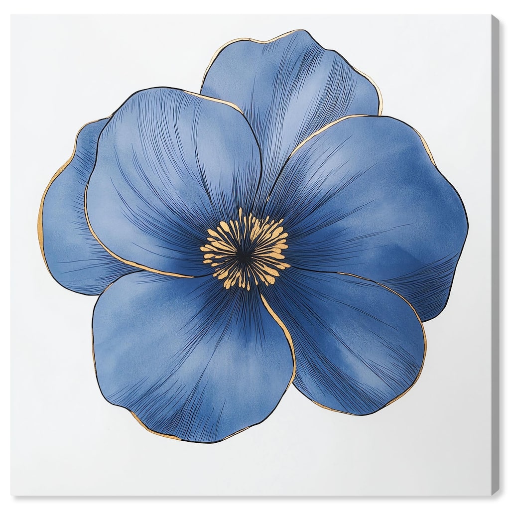 Blue Brilliance II Canvas by Art Remedy, Gallery Wrapped