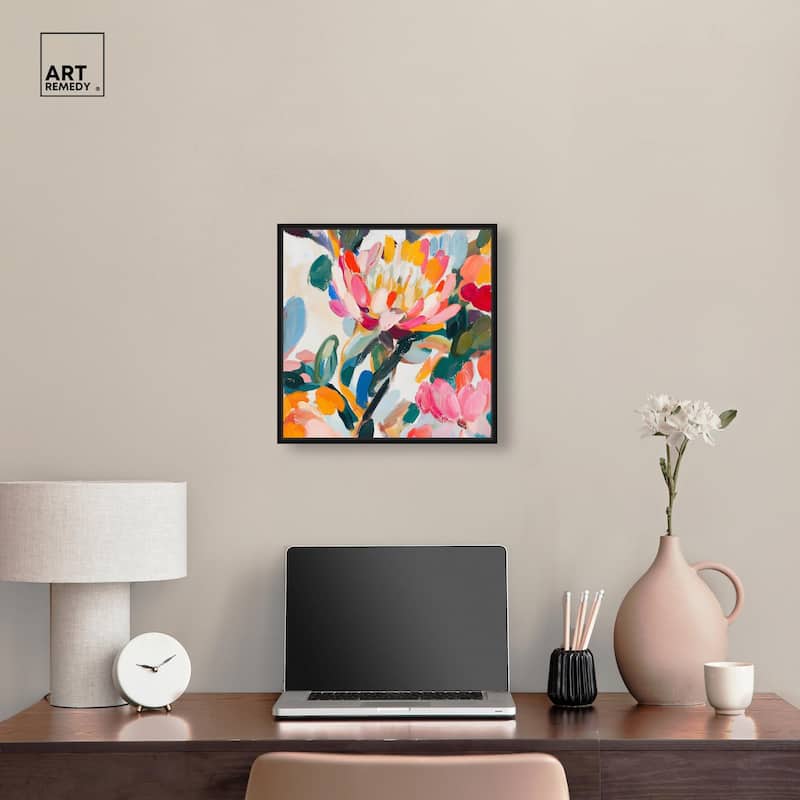 Lively Flora I Canvas by Art Remedy