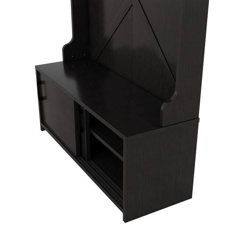 Entry Cloak Rack Cabinet with Storage