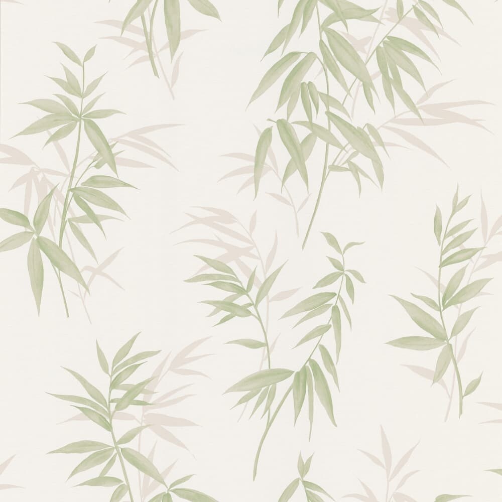 Shop Brewster 347 Oates Green Bamboo Leaf Texture Wallpaper Overstock