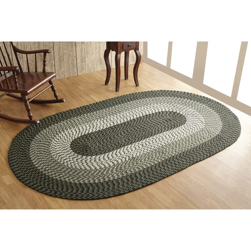 Better Trends Alpine Braid Collection Durable Indoor Area Utility Rug 100% Polypropylene in Vibrant Colors.