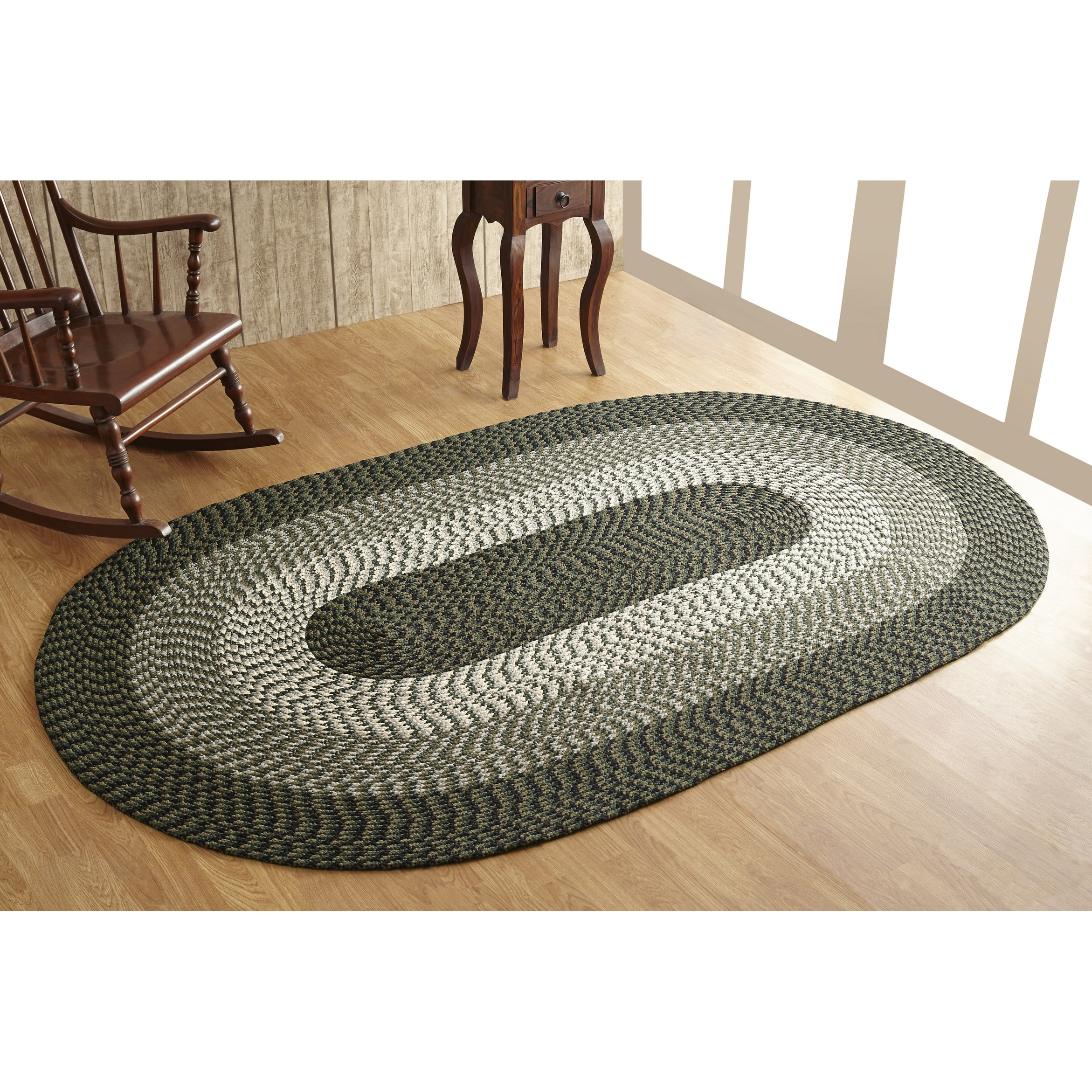 Mildew and Moisture Resistant Reversible Indoor Area Utility Rug 100% Jute in Vibrant Colors Better Trends Doily Braid Collection is Durable Natural 48 Round 
