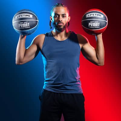 Lifetime Soft Grip PVMNT Premium Outdoor Basketball, 29.5-Inch