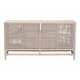 preview thumbnail 18 of 22, Vivan Natural Rattan Storage Cabinet - 3-Drawer Handwoven Wicker Accent Cabinet with Interior Shelving and Elevated Base