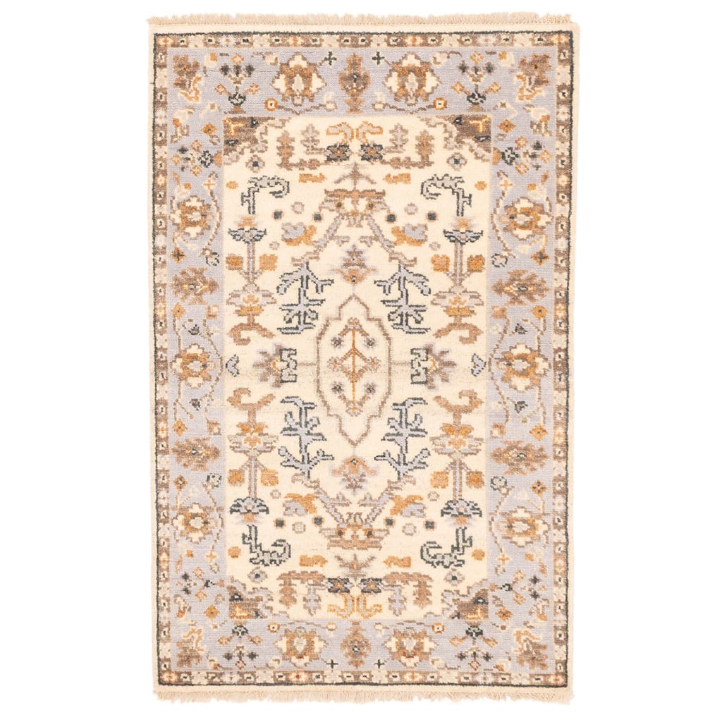 ECARPETGALLERY Hand-knotted Jules Serapi Cream Wool Rug - 3'1 x 5'0