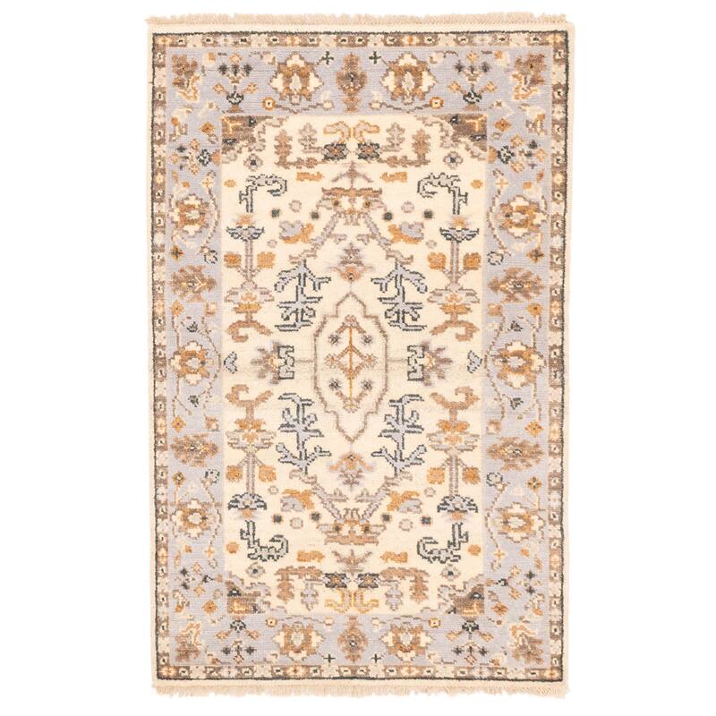 ECARPETGALLERY Hand-knotted Jules Serapi Cream Wool Rug - 3'1 x 5'0