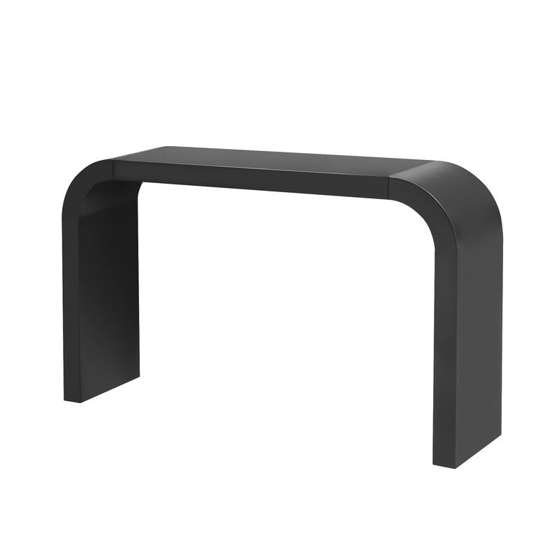 52" Entryway Sofa Table, Modern Console Table, Living Room Curved Design Hallway Table