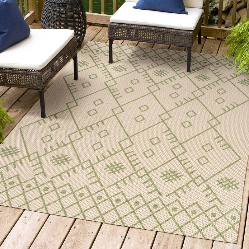 JONATHAN Y Zolak Moroccan Indoor/Outdoor Area Rug