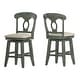 preview thumbnail 72 of 79, Eleanor Napoleon Back Wood Swivel Chair by iNSPIRE Q Classic