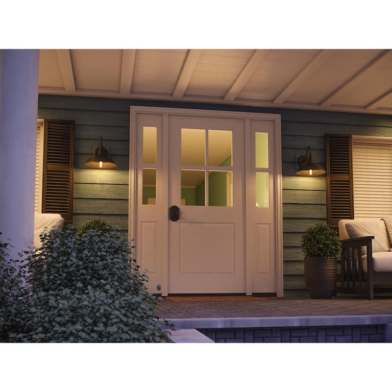 Kenroy Home Dale 1-Light Exterior Wall Sconce - Black - Large