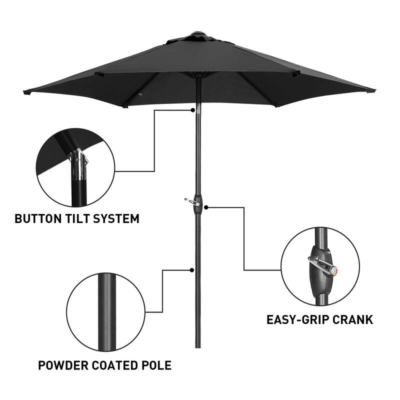 Ainfox 9ft Outdoor Patio Umbrella Without Base for Garden, Patio, Swimming Pool