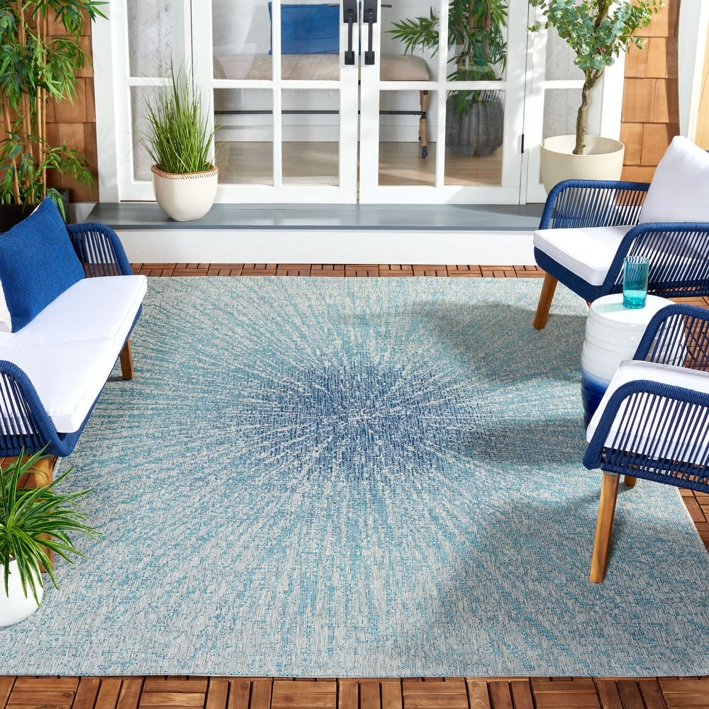 SAFAVIEH Courtyard Anatolija Casual Waterproof Patio Backyard Rug