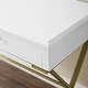 preview thumbnail 5 of 28, Silver Orchid Lerch Two-Drawer Campaign Desk