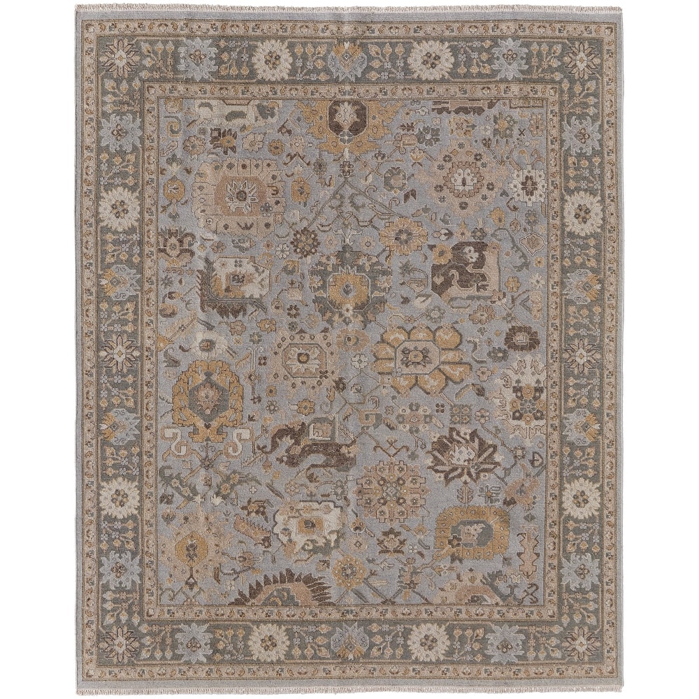 Grand Bazaar Aleska Hand Knotted Oriental Traditional Area Rug