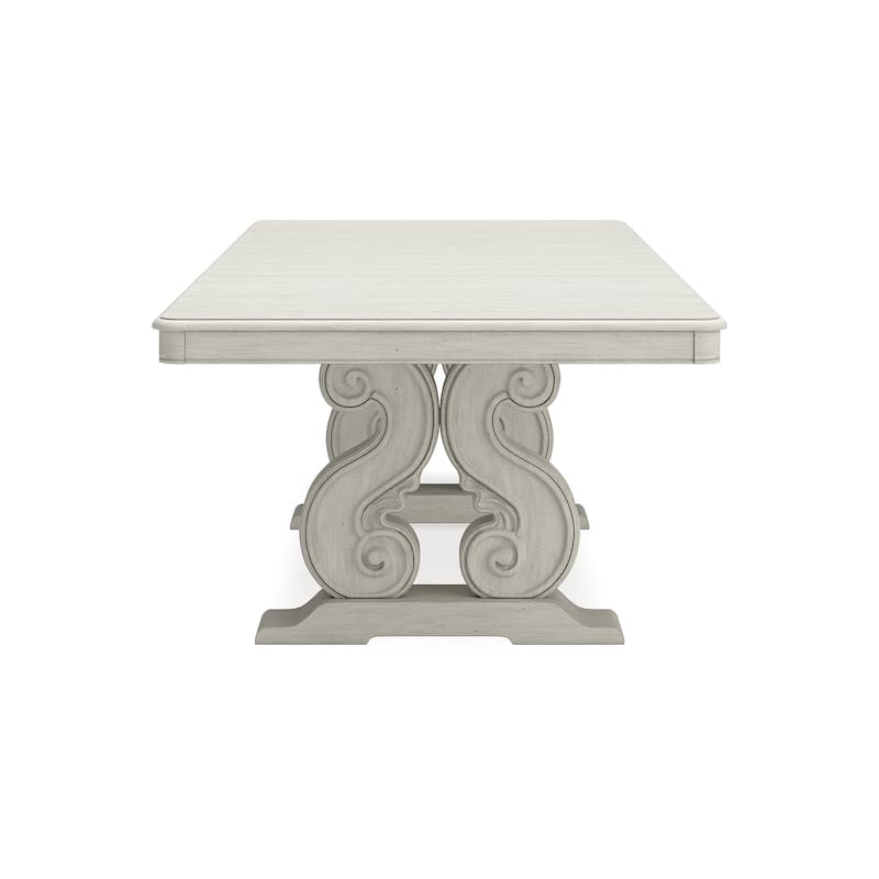 Signature Design by Ashley Arlendyne White Dining Extension Table - 44"W x 108.25"D x 30.5"H