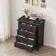 preview thumbnail 10 of 18, 4 Dresser for Bedroom, 34.8" Tall Vertical Drawer Dresser with Large Storage, Freestanding Wooden Closet Chest