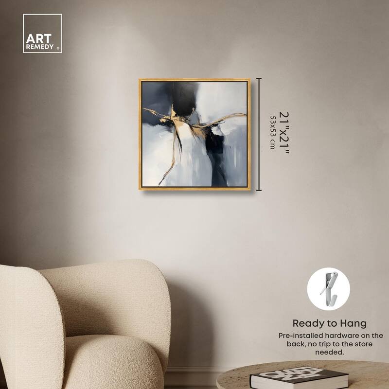 Golden Fissure II Canvas by Art Remedy