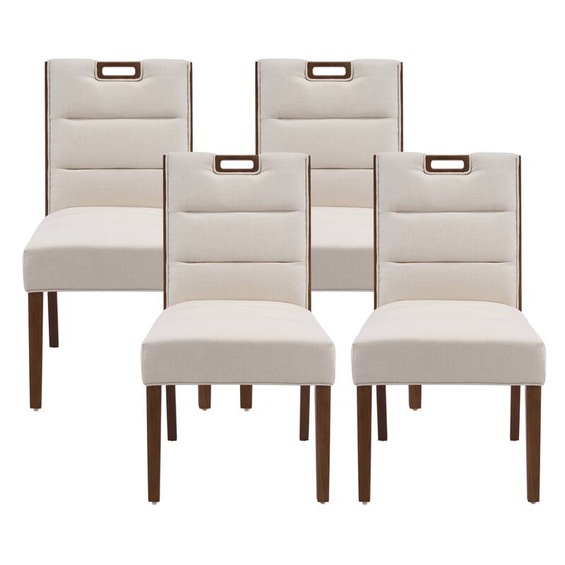 Christopher Knight Home - Modern Wooden Upholstered Dining Chair Set