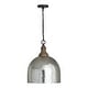 preview thumbnail 1 of 8, Inglewood 1-light Grey Wash/ Dark Pewter Hanging Pendant Grey Wash/ Pewter w/ Stone Seeded Mercury Glass