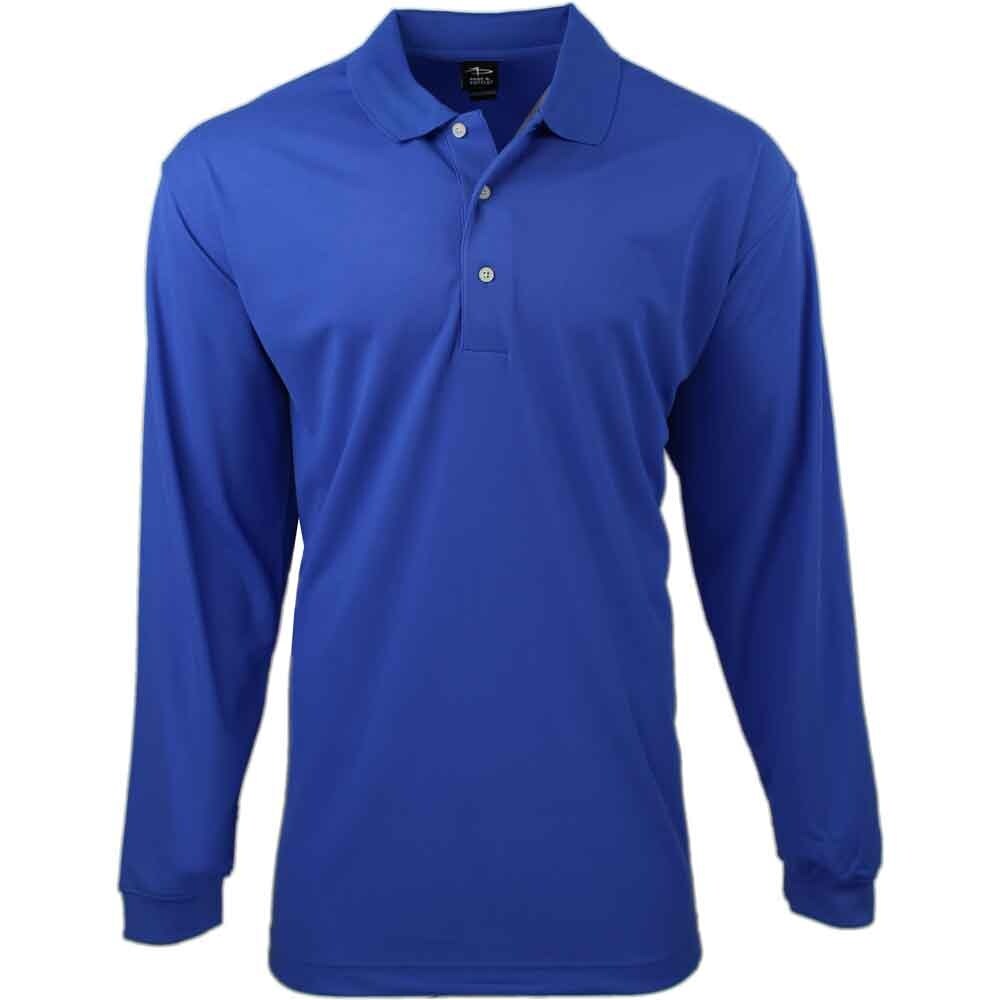 long sleeve athletic polo