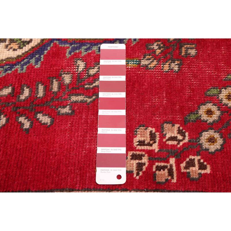 ECARPETGALLERY Hand-knotted Andelz Red Wool Rug - 4'7 x 6'6