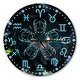 preview thumbnail 7 of 8, Designart 'Astrology with scarabs' Oversized Contemporary Wall CLock
