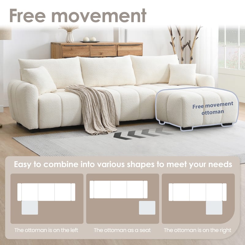 110 Inch Modular Sectional Sofa