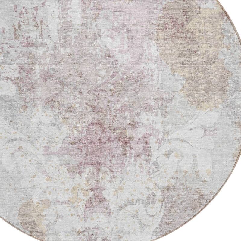 HomeRoots Damask Transitional Rectangle Outdoor Rug