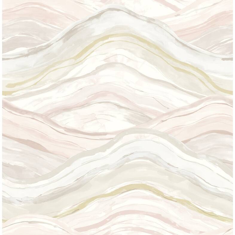 A-Street Prints Dorea Pastel Striated Waves Wallpaper