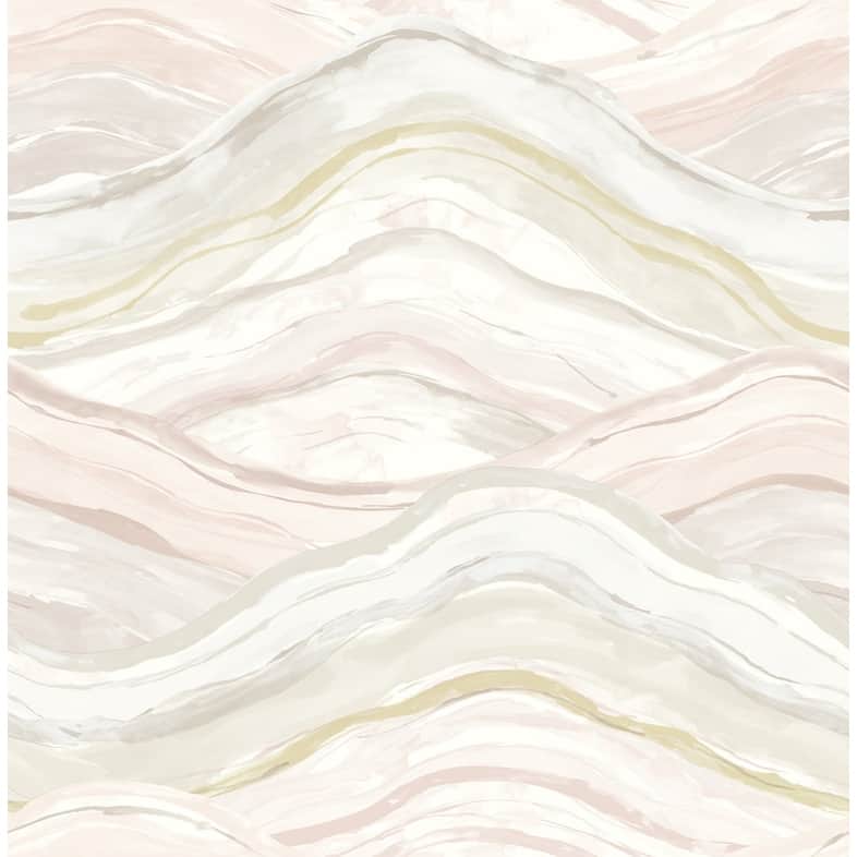 A-Street Prints Dorea Pastel Striated Waves Wallpaper