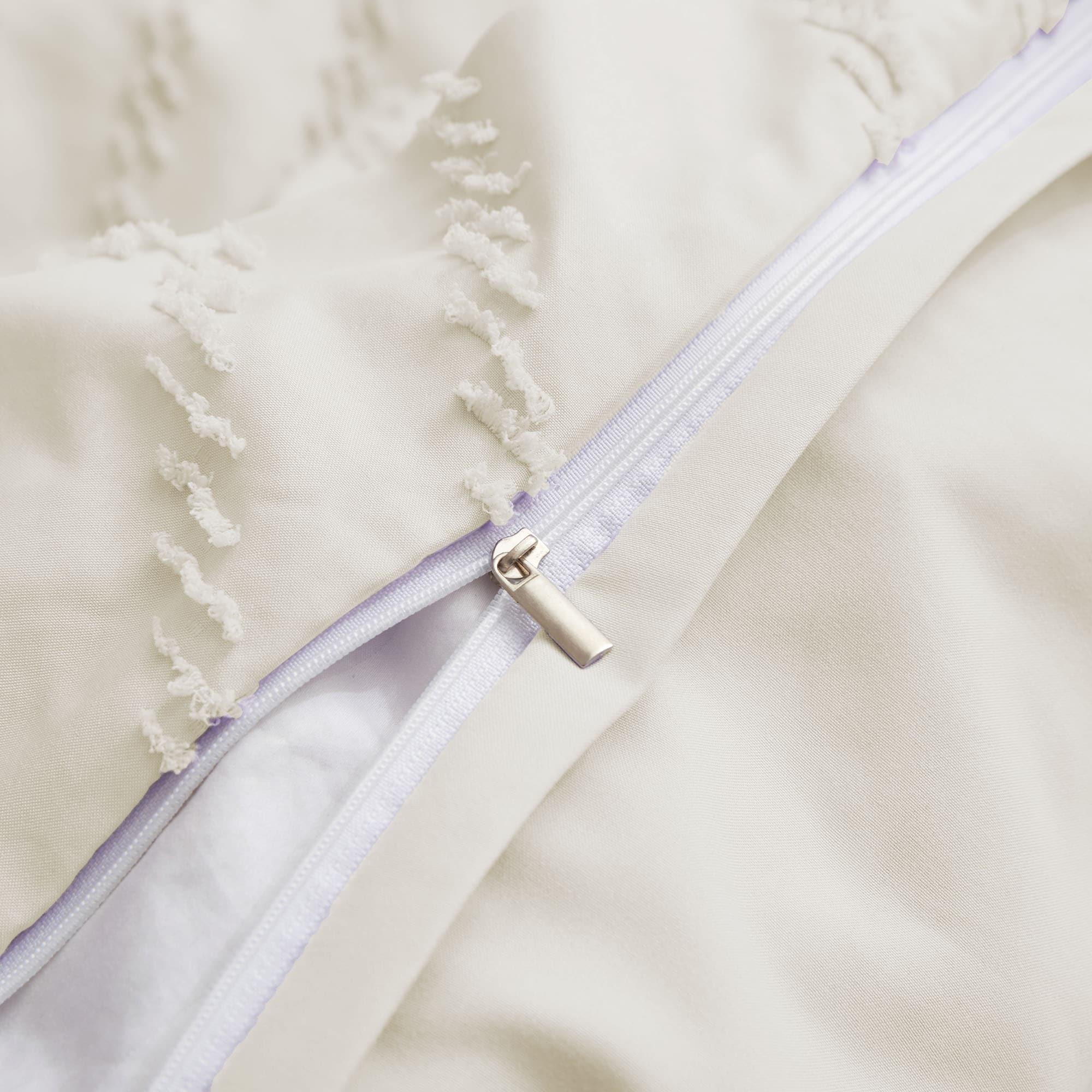 Tufted Clipped Jacquard Geometric Oversized Duvet Cover & - Picture 90 of 127