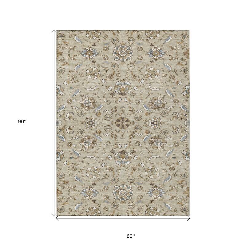 HomeRoots Moroccan Transitional Rectangle Outdoor Rug