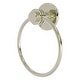 preview thumbnail 9 of 28, Allied Brass Mercury Collection Towel Ring with Dotted Accent Polished Nickel