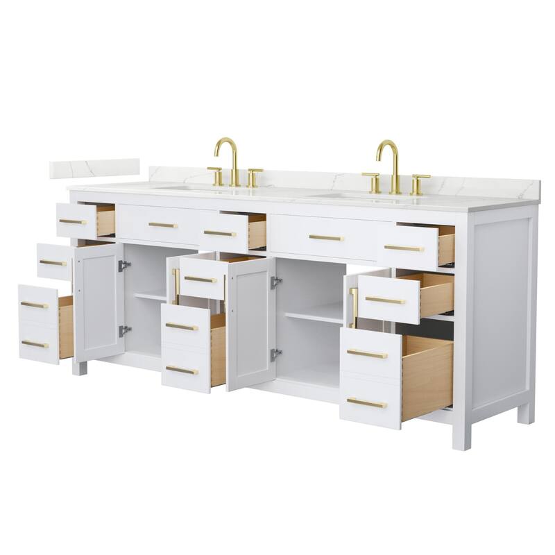 Wyndham Collection WCG2424-84D-QTZ-US3MXX Beckett 84" Free Standing