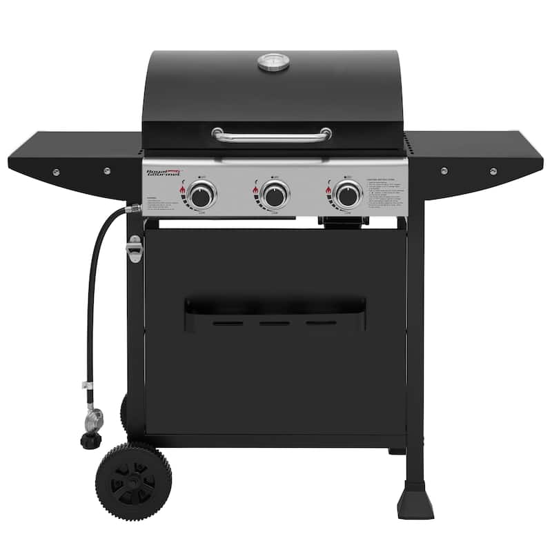 Royal Gourmet 3-Burner Liquid Propane Gas Grill Black
