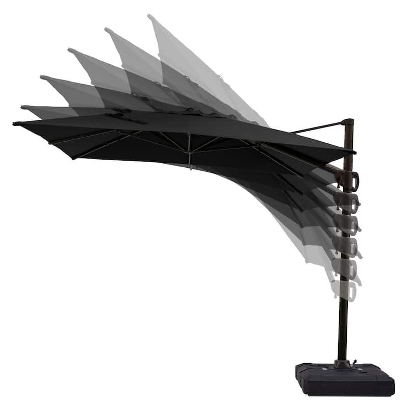 Crestlive Products 11 x 9 FT Outdoor Patio Offset Cantilever Umbrella