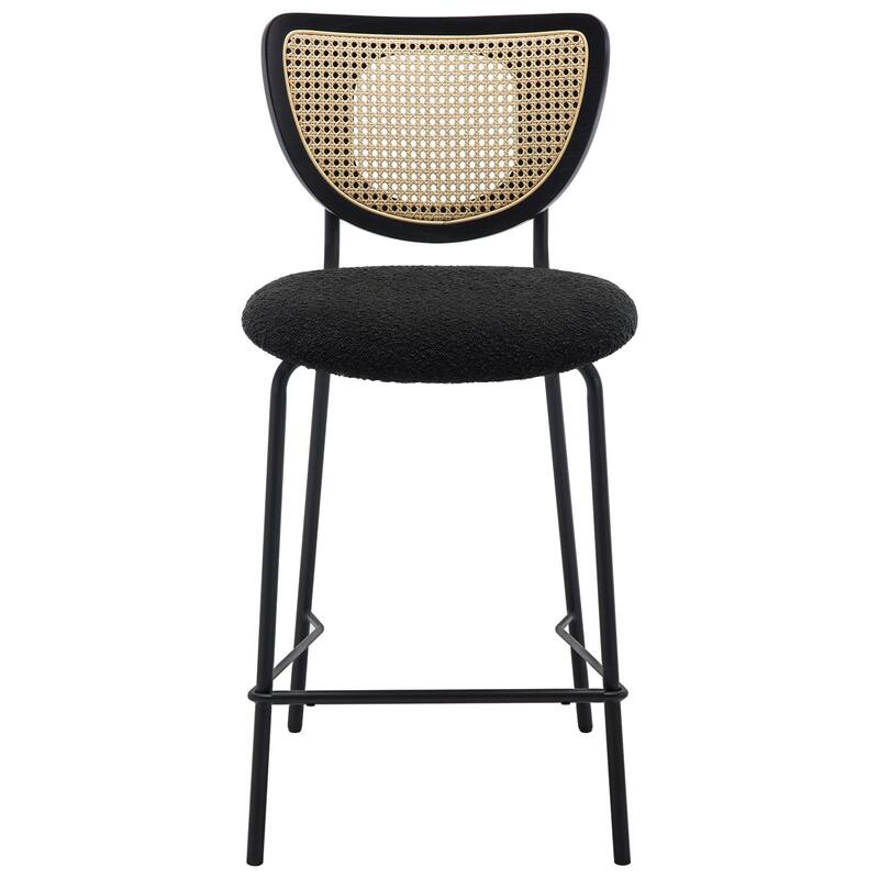 26" Rattan Counter Height Bar Stools Set of 2/3/4 - 37.8"H x 17.7"W x 21.7"D