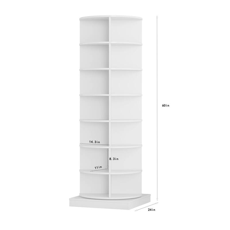 360 Rotating Shoe Cabinet with 7 Layers,Large Space for Storage
