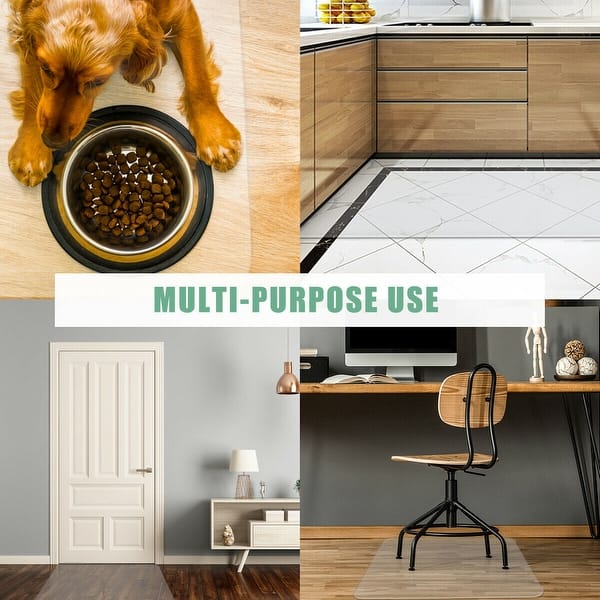 Costway 47 X 59 Pvc Chair Floor Mat Home Office Protector For Hard Wood Floors Clear 17594802 Pvc Chair Floor Mat Home Office