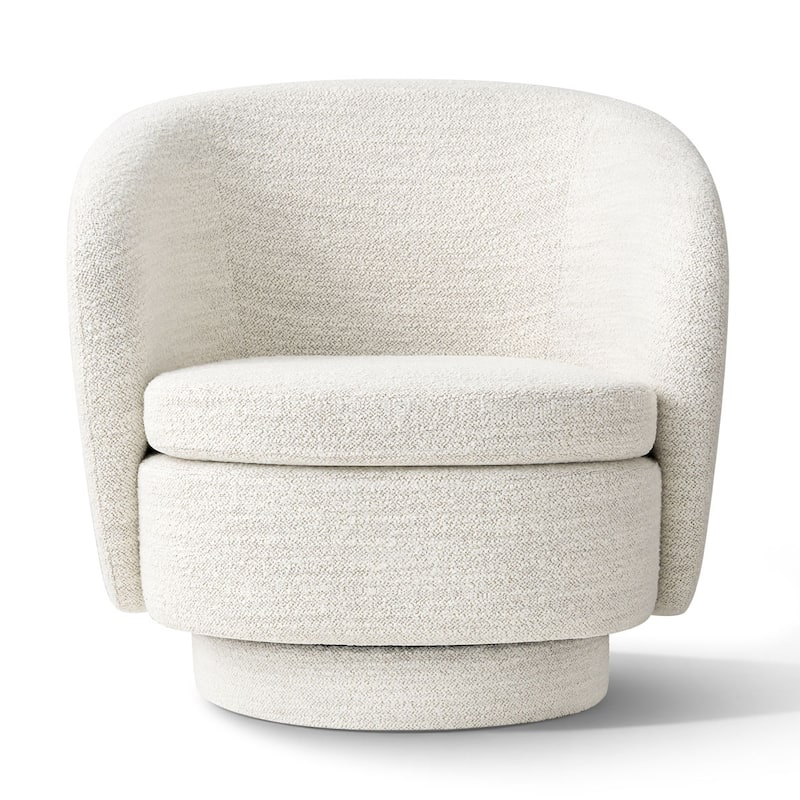 Modern Boucle Swivel Accent Chairs