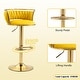 preview thumbnail 195 of 198, Modern Velvet Adjustable Swivel Bar Stools Set of 2